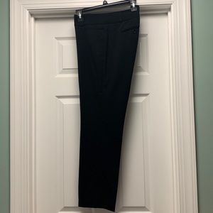 The Limited The New Drew Sz 10 black front zip pants with belt loops